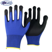 NMSAFETY 15G Cotton/Spandex Glove with Micro Foam Nitrile Coating
